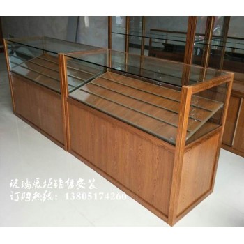 南京烟酒柜台定制，南京玻璃展柜销售